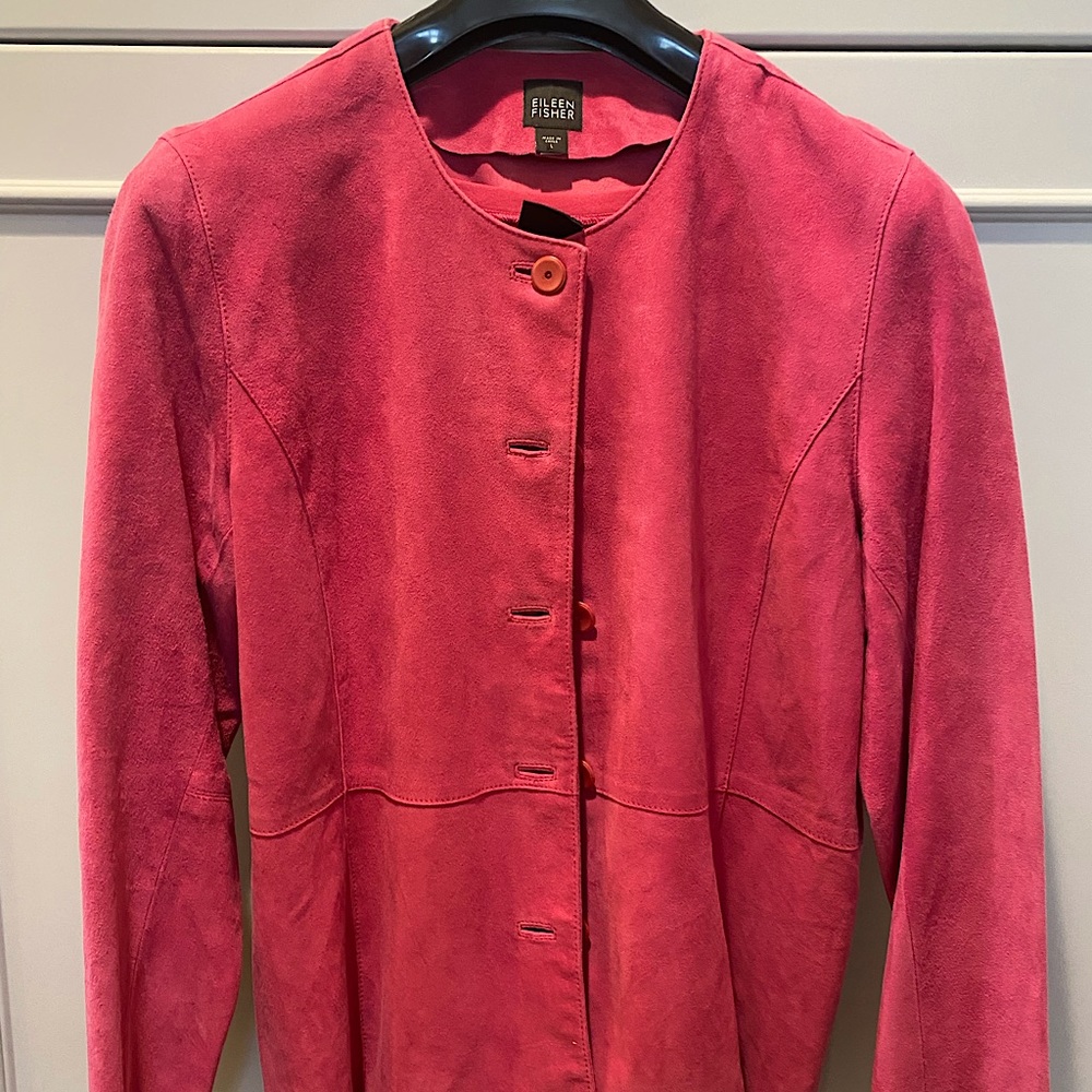 Suede Jacket & Shirt Set
